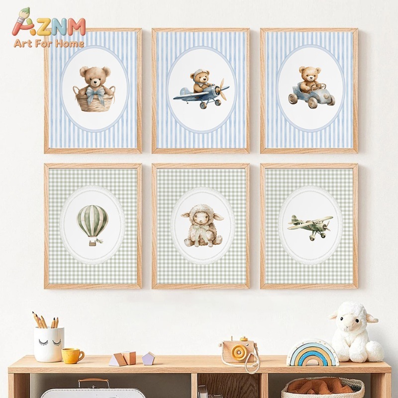 Baby Nursery Furniture Sets - Arte de Parede em Aquarela de