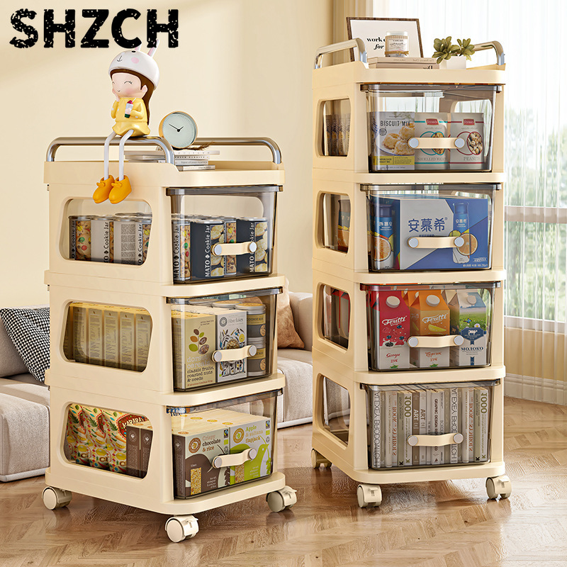 Baby Nursery Drawers - Carrinho de Lanches Multifuncional, Organizador Móvel
