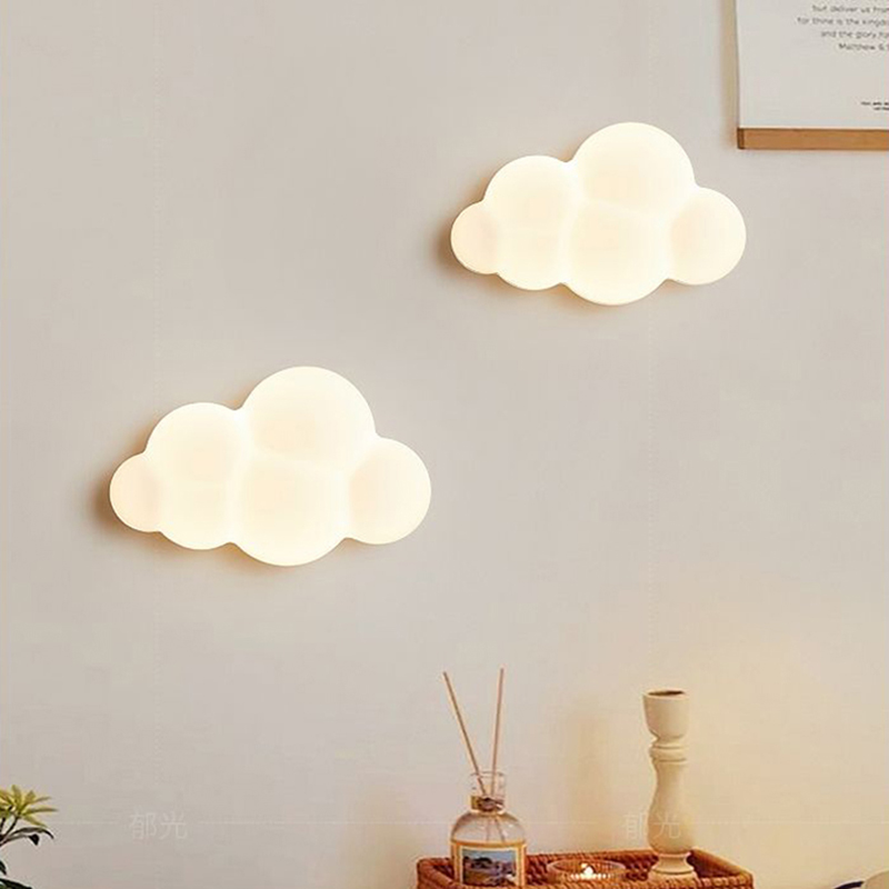Baby Nursery Light - Nuvem branca lâmpadas de parede para