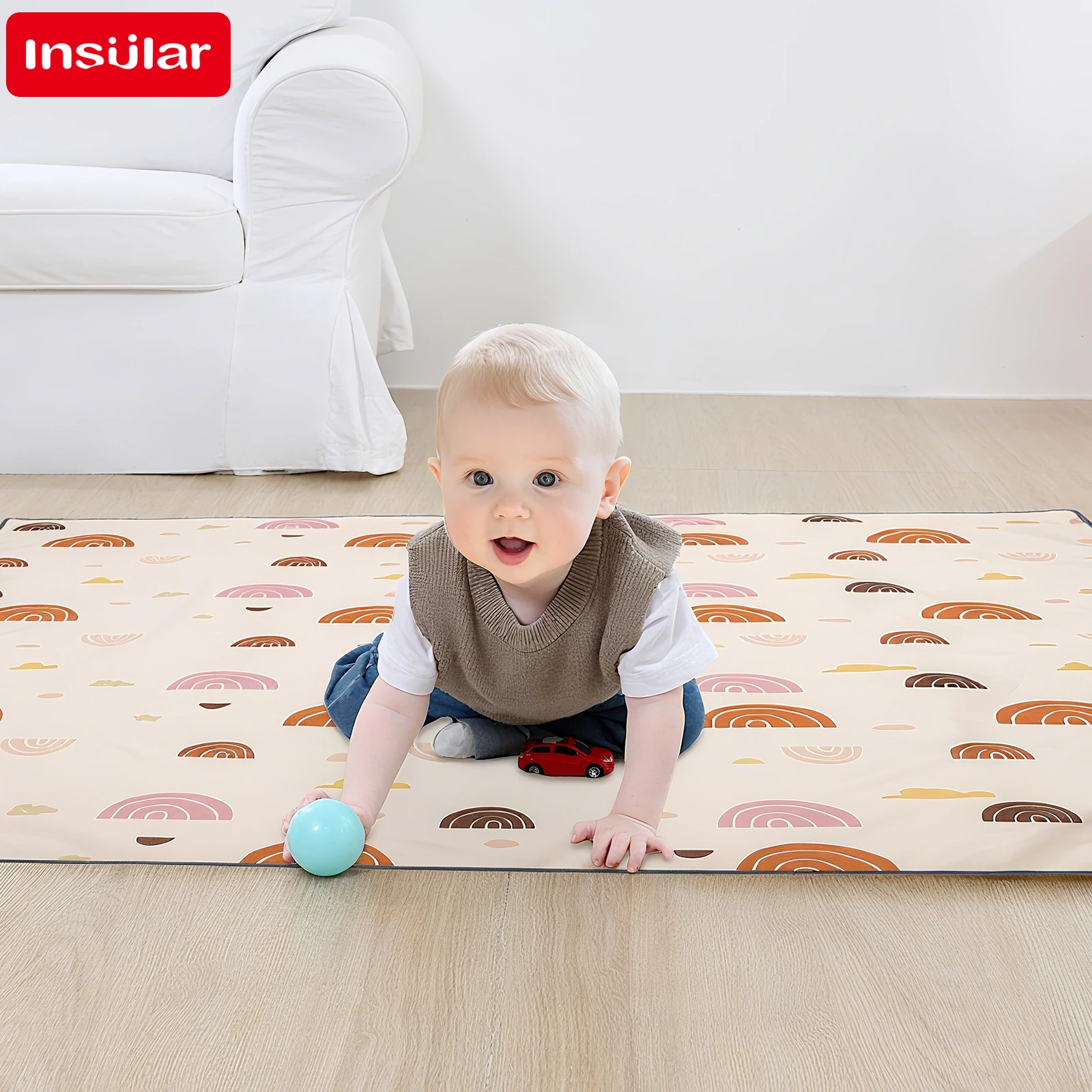 Baby Nursery Unisex - Insular crianças colchão educacional dobrável tapete