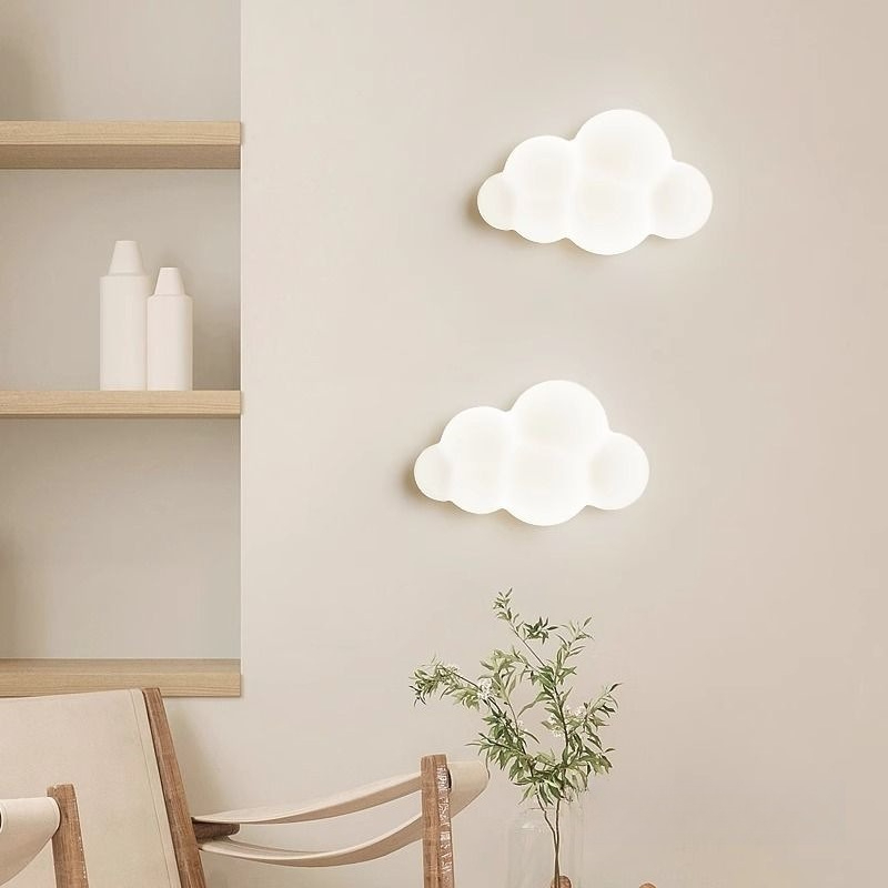Baby Nursery Light - Luminárias de Parede Nuvem Branca para