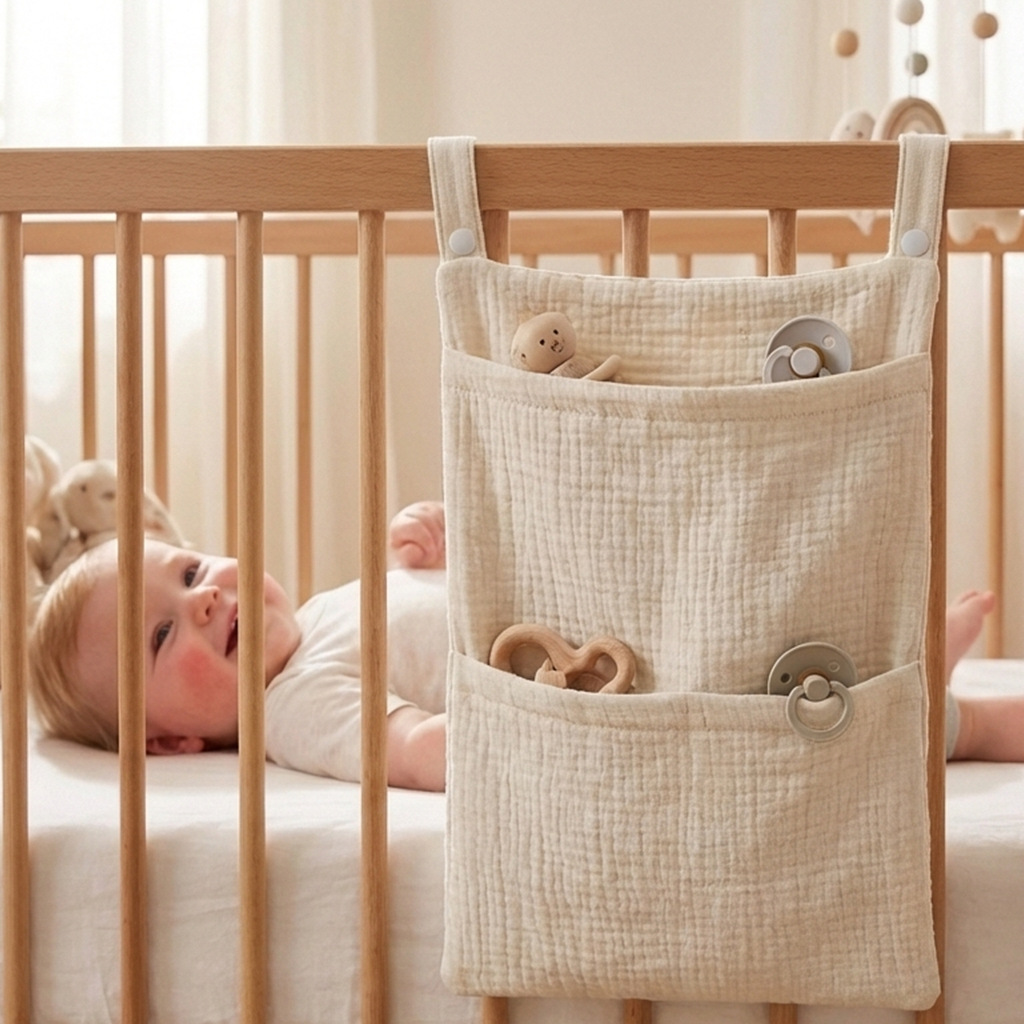Baby Nursery Shelf - Organizador de Berço para Bebê, Bolsa