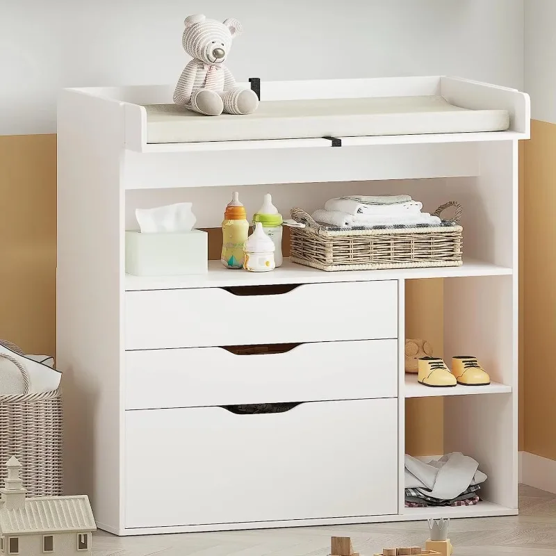 Baby Nursery Drawers - Mesa de troca de fraldas contemporânea