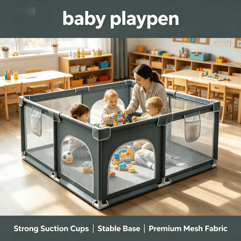 Baby Nursery Mat - Cercadinho Portátil Dobrável para Bebês e
