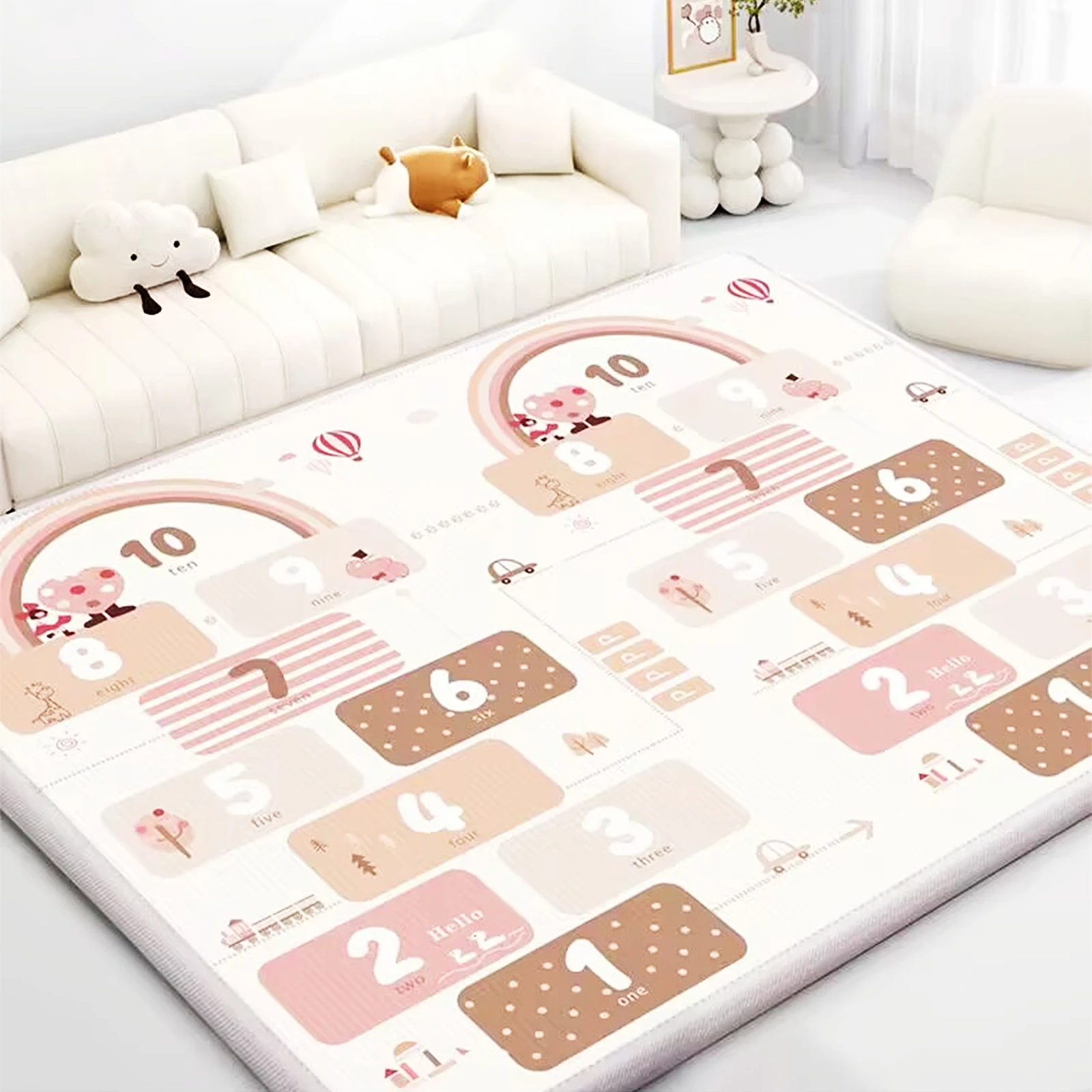 Baby Nursery Mat - Tapete de atividades infantil com padrões,