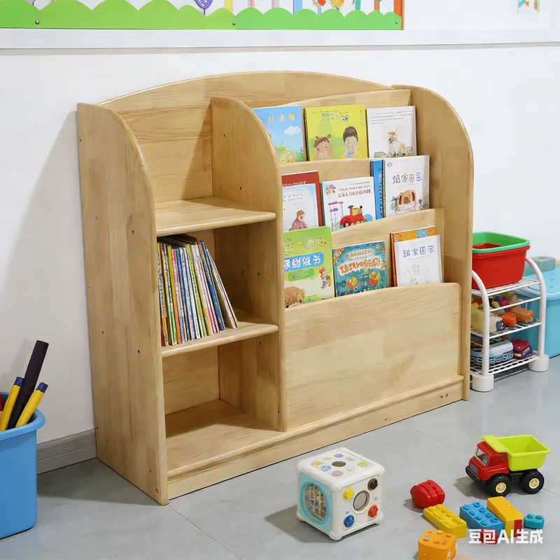 Baby Nursery Shelf - Armário de Armazenamento Infantil em Madeira
