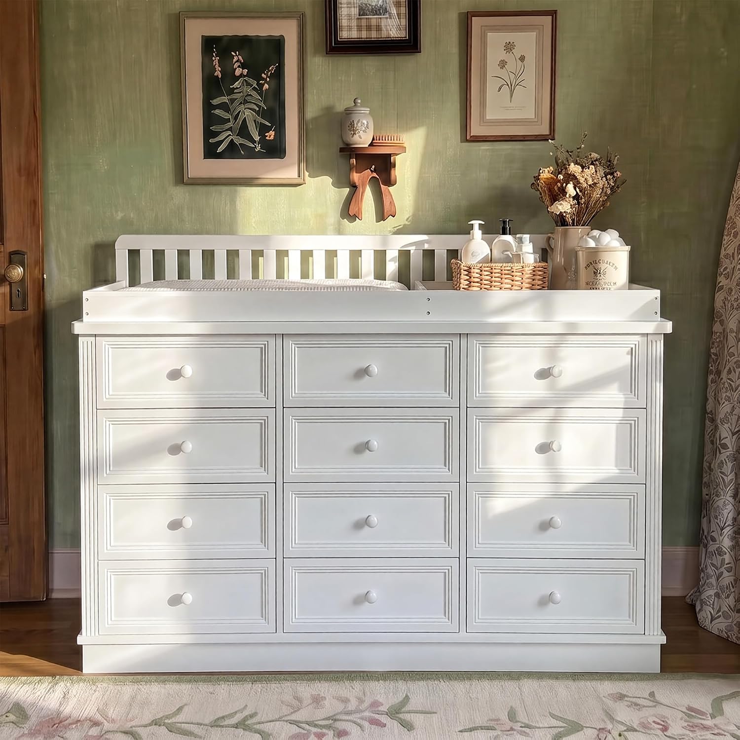 Baby Nursery Drawers - Cômoda Trocador de Bebê, Estação de