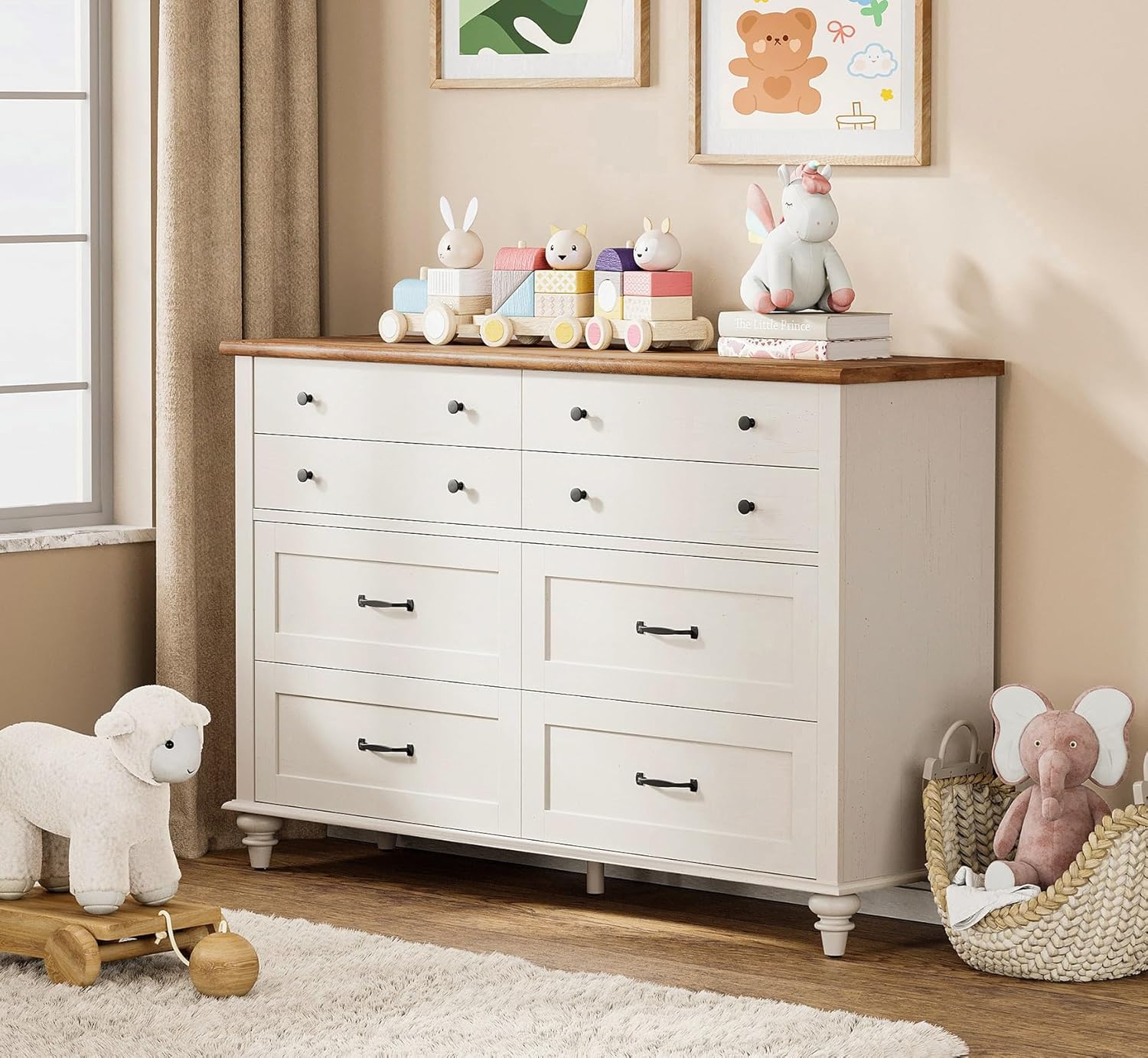 Baby Nursery Drawers - Cômoda Moderna para Crianças com 7