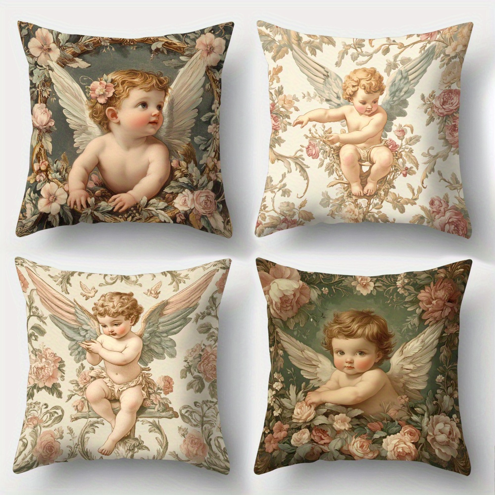 Baby Nursery Chair - Conjunto de 4 Capas de Almofada