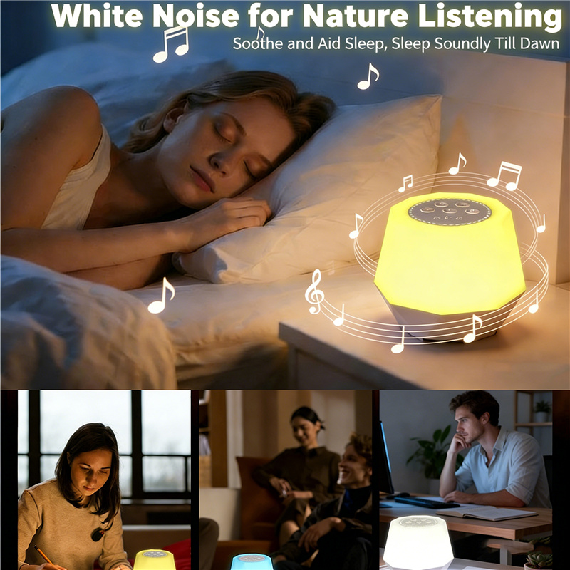 Baby Nursery Colors - Máquina de Ruído Branco com Luz