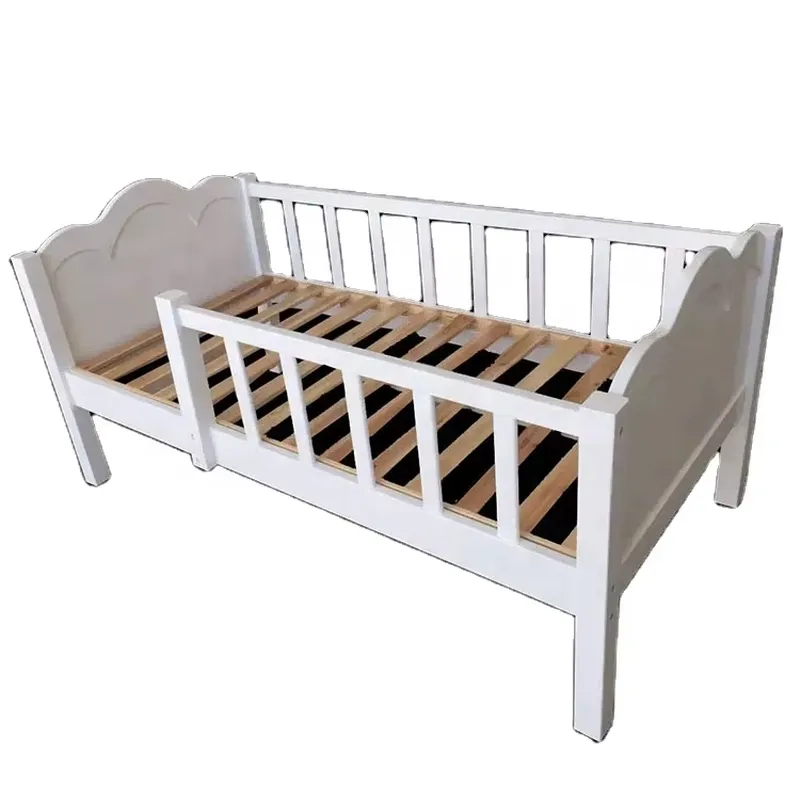 Baby Nursery Furniture Sets - Berço de Madeira Maciça para Bebês,