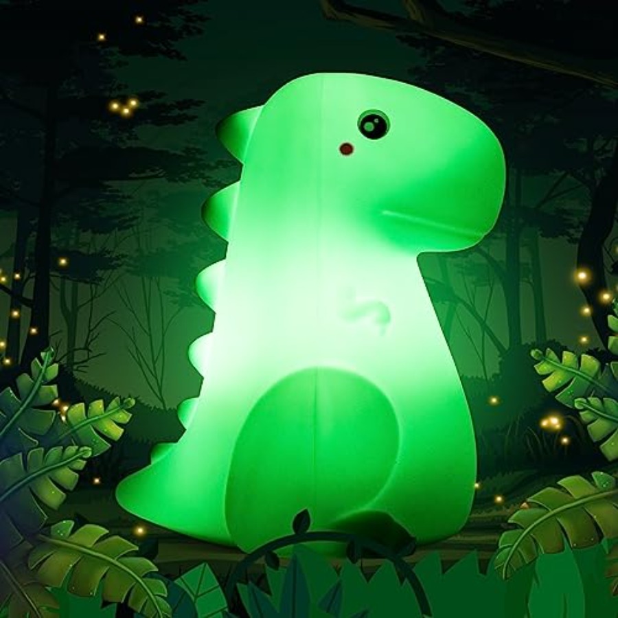 Baby Nursery Colors - Luz Noturna LED de Dinossauro com