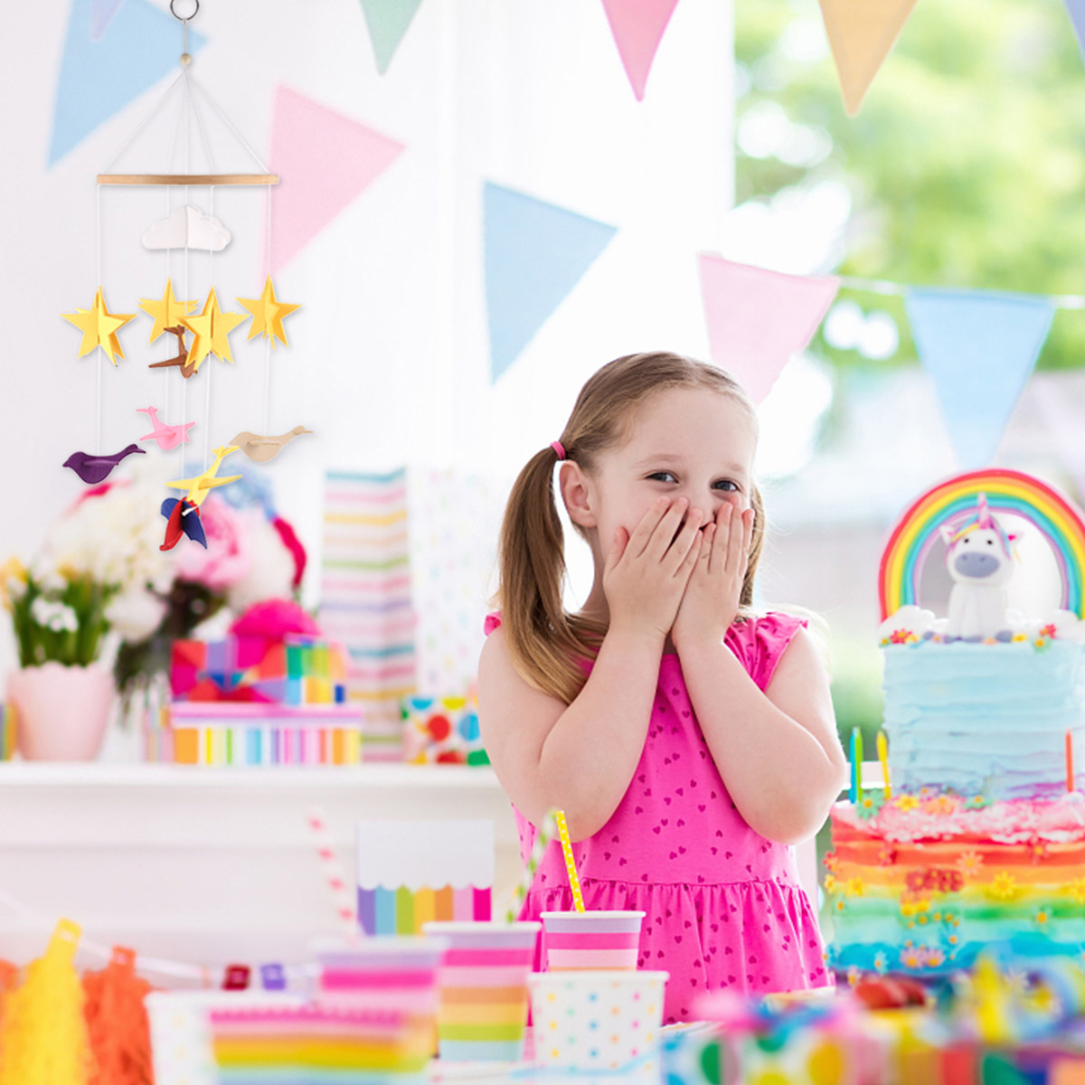 1 Peça de Ornamento Suspenso p - Baby Nursery Colors avaliação e preço