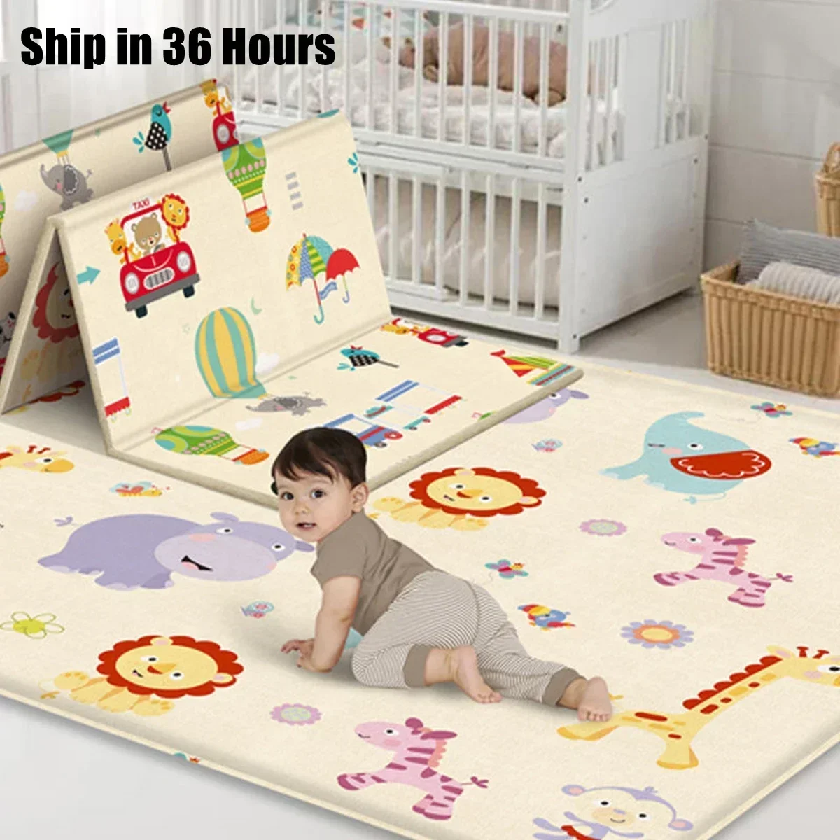 Tapete de brincar dobrável, nã - Baby Nursery Mat avaliação e preço