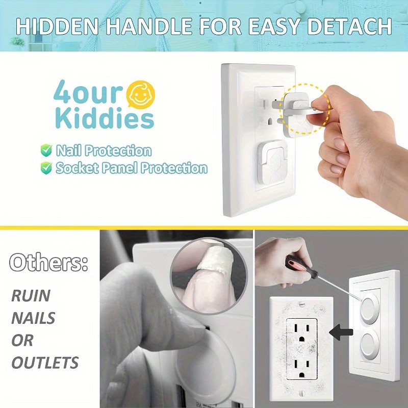 12/50 peças Protetores de Toma - Outlet Cover Childproof avaliação e preço