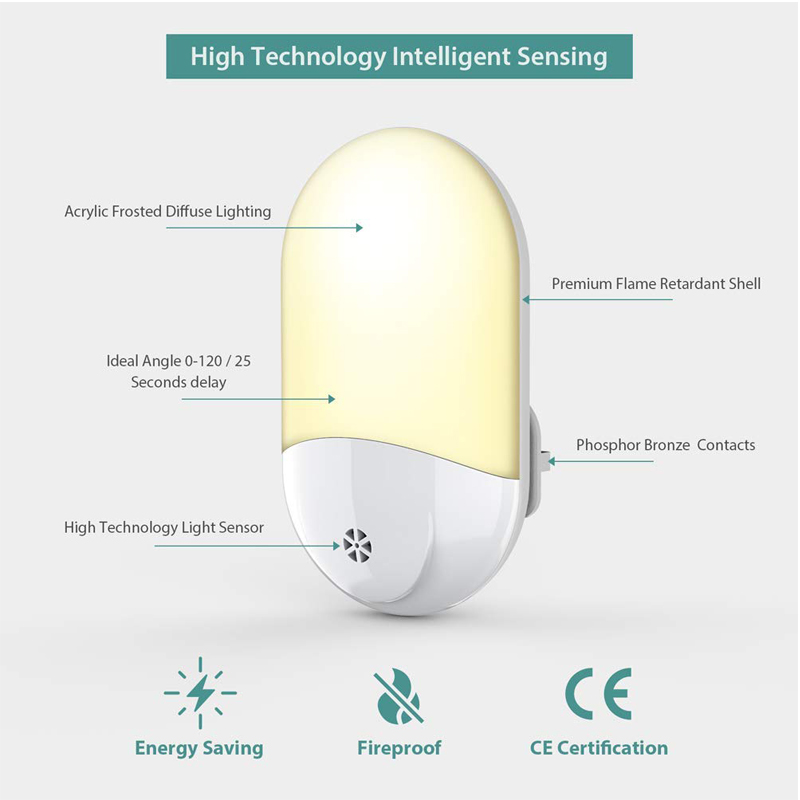 Luzes noturnas led, sensor cre - Baby Nursery Light avaliação e preço
