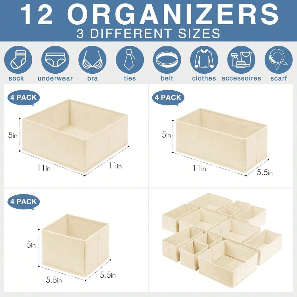 Conjunto de 12 organizadores d - Baby Nursery Drawers avaliação e preço