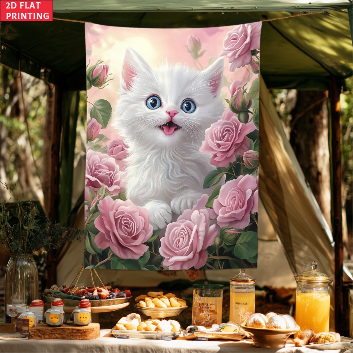 Bonito gatinho branco rosa jar - Baby Nursery Colors avaliação e preço