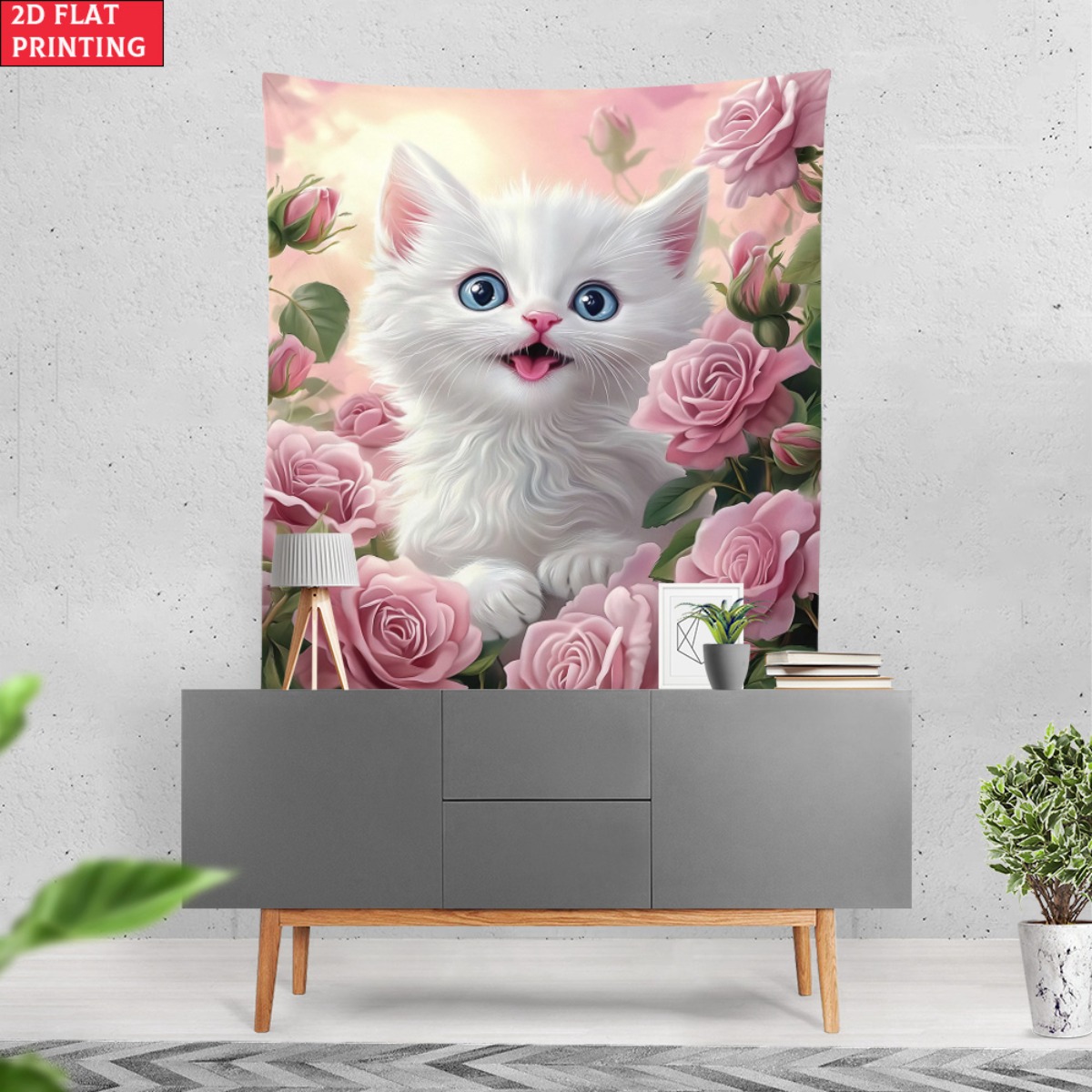 Bonito gatinho branco rosa jar - Baby Nursery Colors avaliação e preço