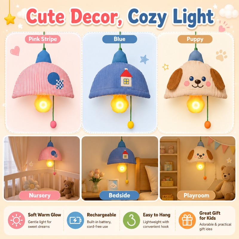 Luminária Noturna Recarregável - Baby Nursery Lampshade avaliação e preço