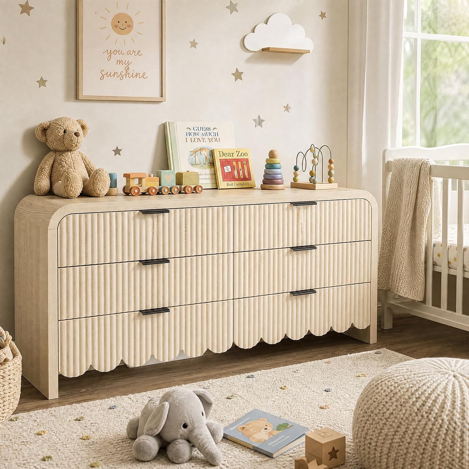 Cômoda de Madeira com 6 Gaveta - Baby Nursery Drawers avaliação e preço