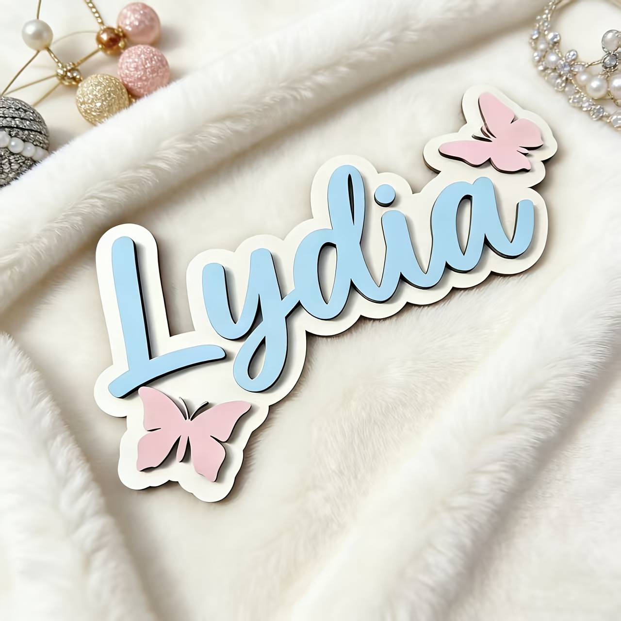 Placa de Porta Personalizada A - Baby Nursery Pink avaliação e preço