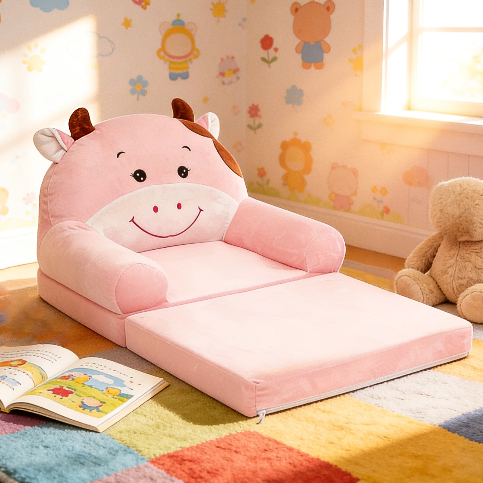 Dobrável crianças sofá cadeira - Baby Nursery Chair avaliação e preço