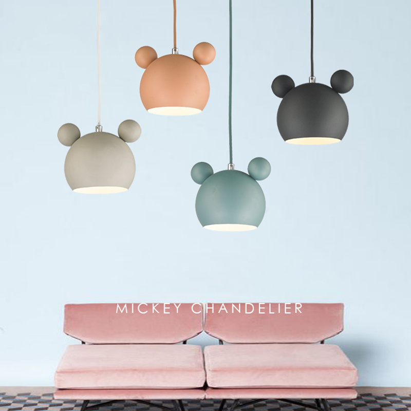 Moderno mickey luzes pingente  - Baby Nursery Light avaliação e preço