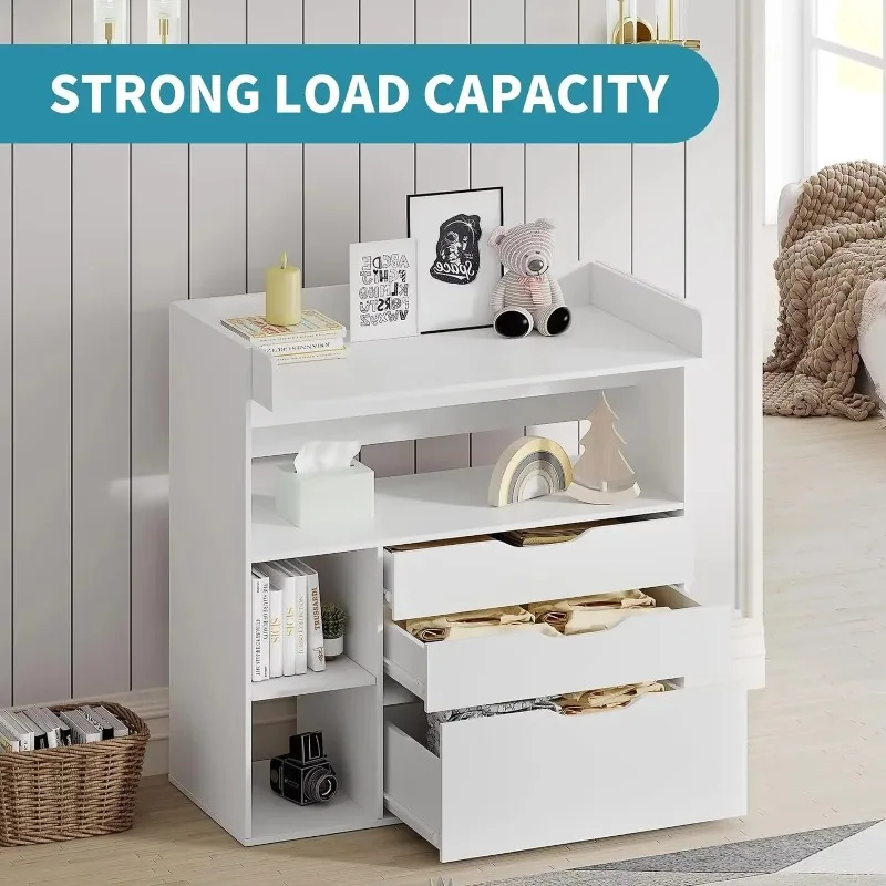 Mesa de troca de fraldas conte - Baby Nursery Drawers avaliação e preço