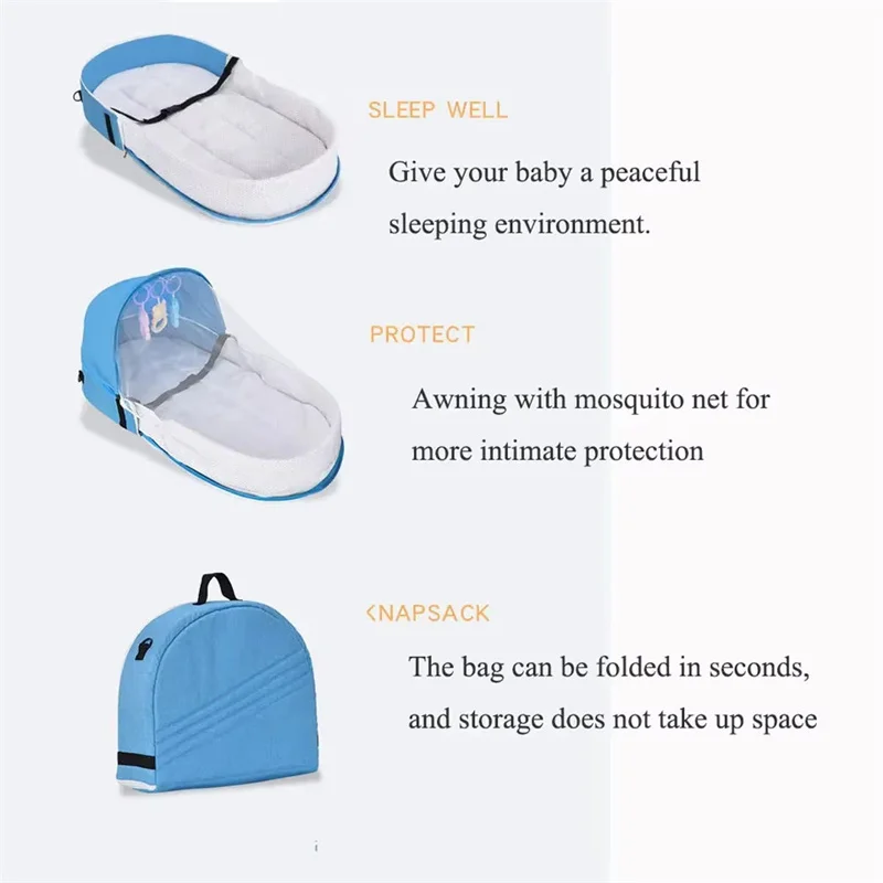 Cama de bebê conveniente dobrá - Baby Nursery Bed avaliação e preço