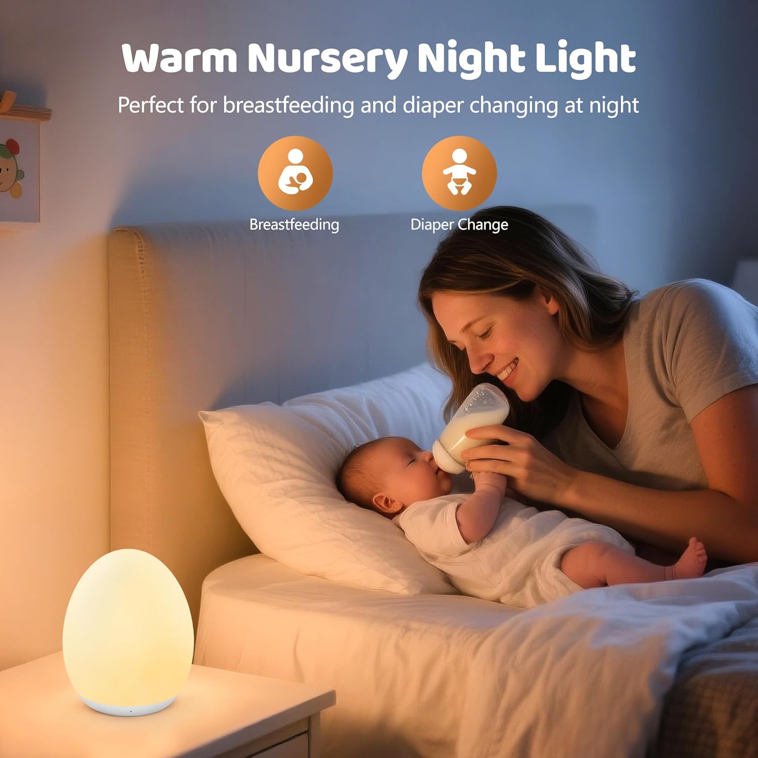Luminária Noturna Infantil em  - Baby Nursery Colors avaliação e preço