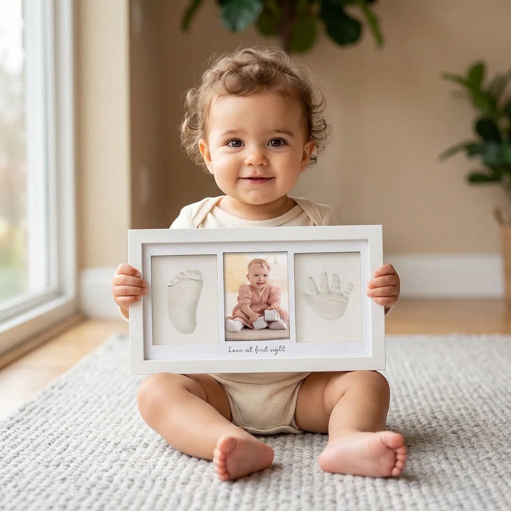 Kit de argila com pegada de mã - Baby Nursery Unisex avaliação e preço