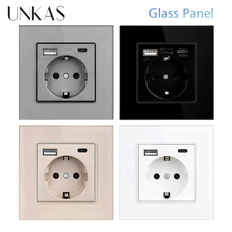 Unkas tipo-c usb painel de vid - Outlet Cover Childproof avaliação e preço