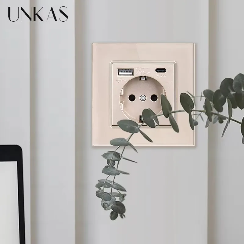 Unkas tipo-c usb painel de vid - Outlet Cover Childproof avaliação e preço