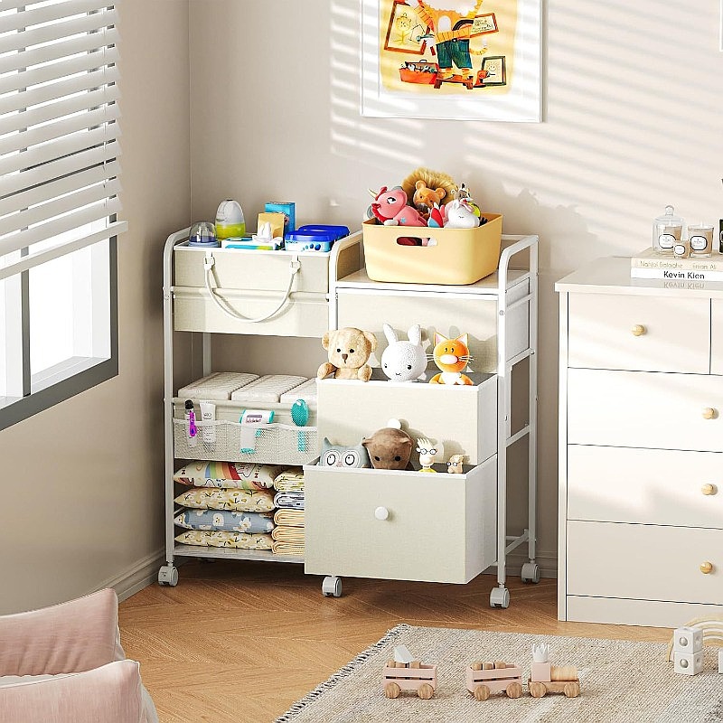 Carrinho Organizador de Fralda - Baby Nursery Drawers avaliação e preço