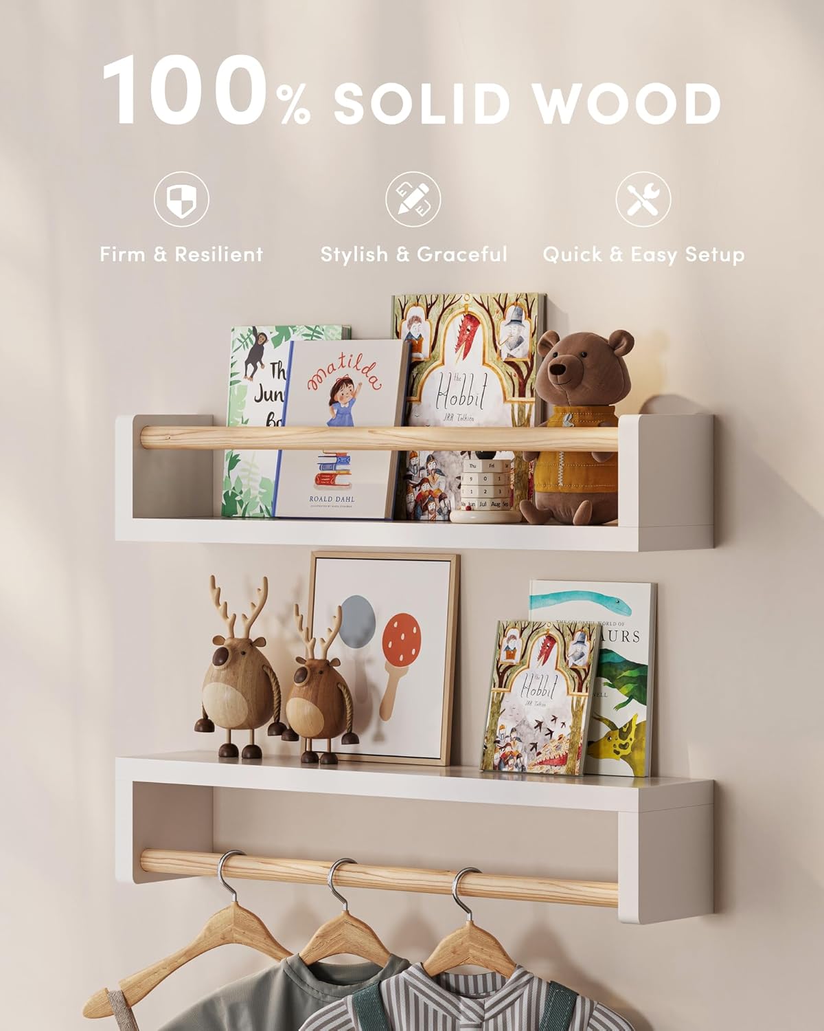 Conjunto de 3 prateleiras flut - Baby Nursery Shelf avaliação e preço