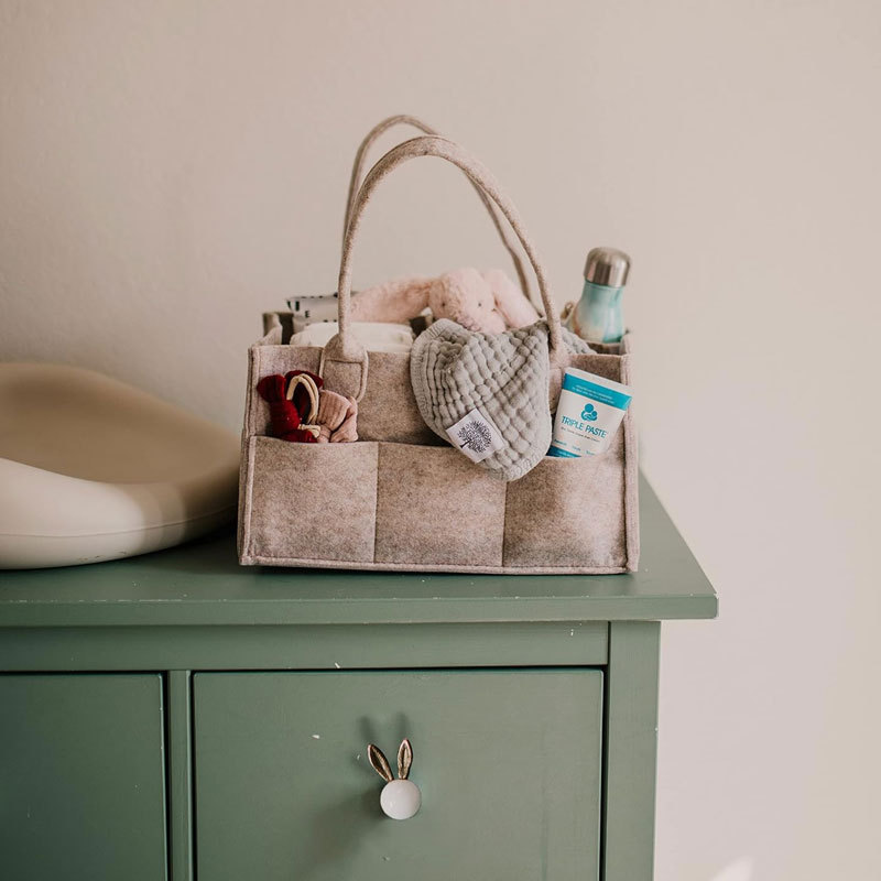 Caddy para fraldas - Caixa de  - Baby Nursery Shelf avaliação e preço
