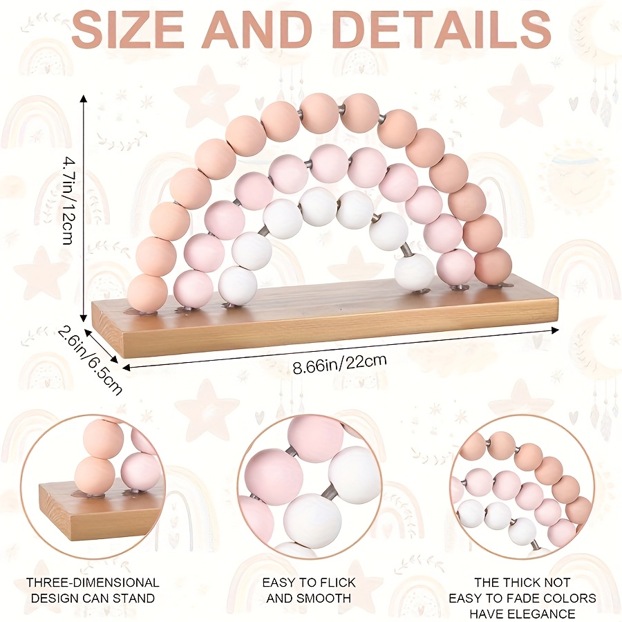 Arco-íris menina 3d decoração  - Baby Nursery Pink avaliação e preço