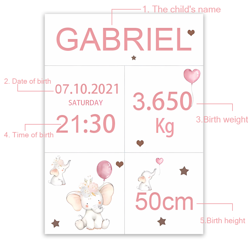 Rosa bebê nome personalizado d - Baby Nursery Pink avaliação e preço