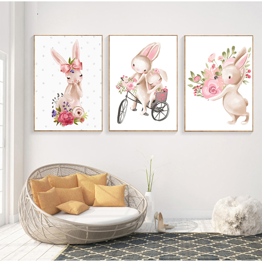 Quadro de Pintura em Tela com  - Baby Nursery Pink avaliação e preço