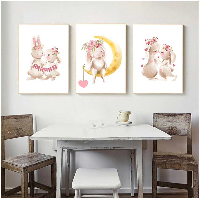 Quadro de Pintura em Tela com  - Baby Nursery Pink avaliação e preço