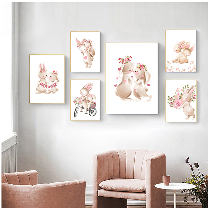 Quadro de Pintura em Tela com  - Baby Nursery Pink avaliação e preço