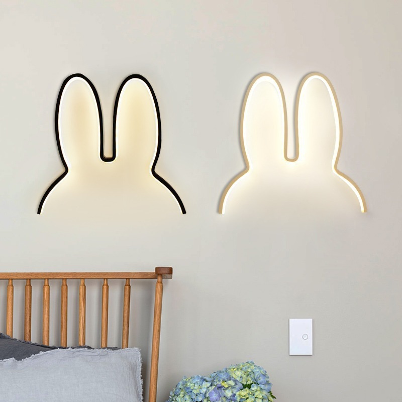 Bonito led coelho luzes de par - Baby Nursery Light avaliação e preço
