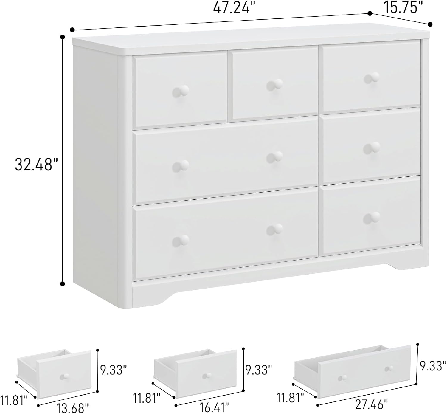 Cômoda com 7 Gavetas para Quar - Baby Nursery Drawers avaliação e preço