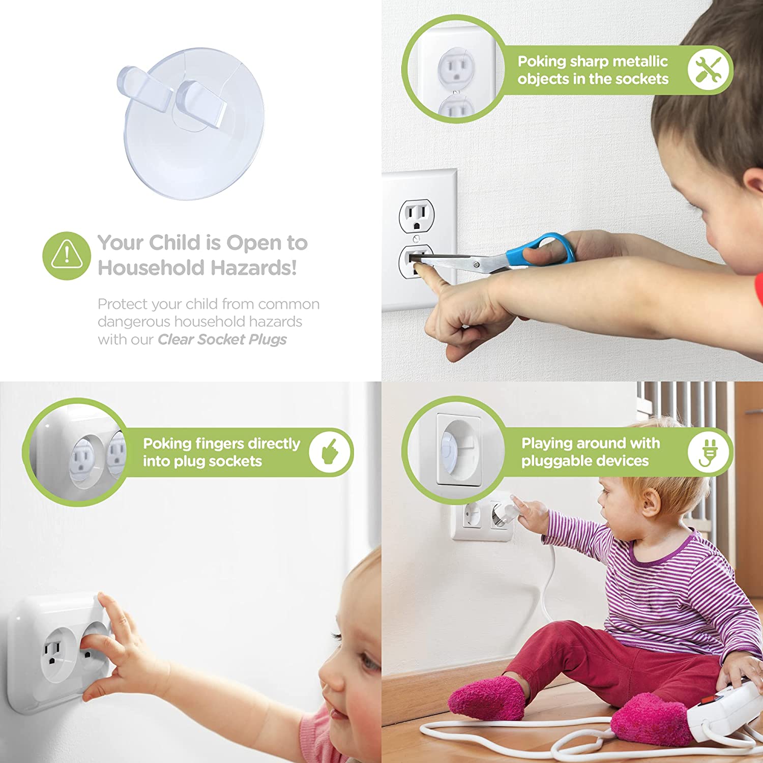 10 Protetores de Tomada, Padrã - Outlet Cover Childproof avaliação e preço