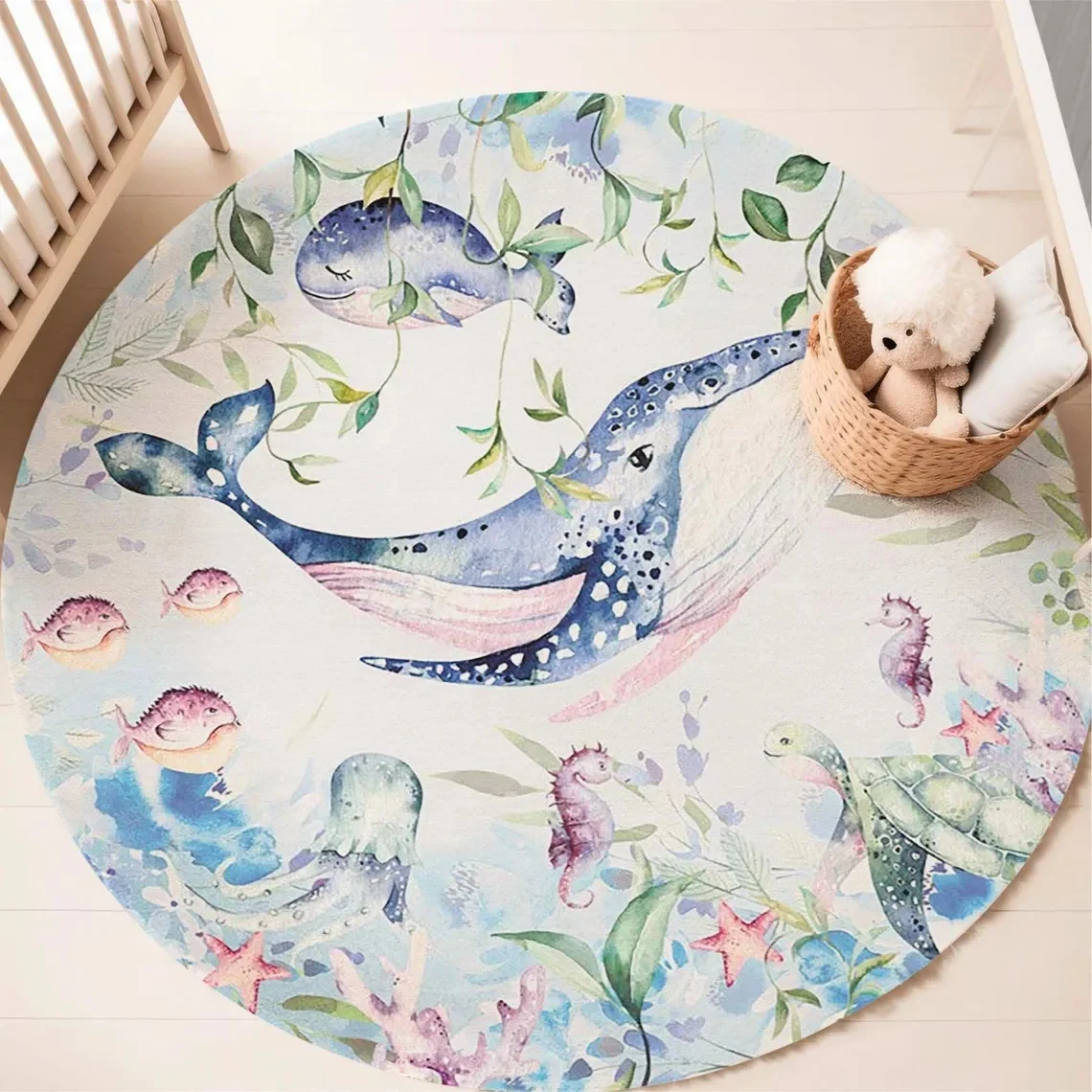 Tapete redondo com estampa de  - Baby Nursery Mat avaliação e preço