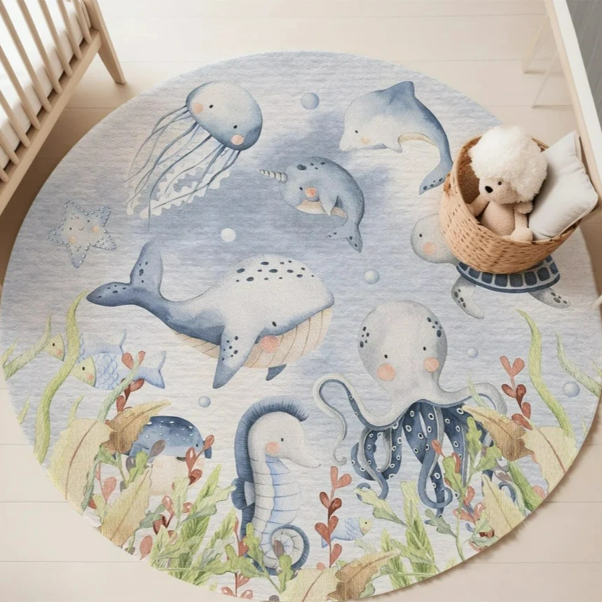 Tapete redondo com estampa de  - Baby Nursery Mat avaliação e preço